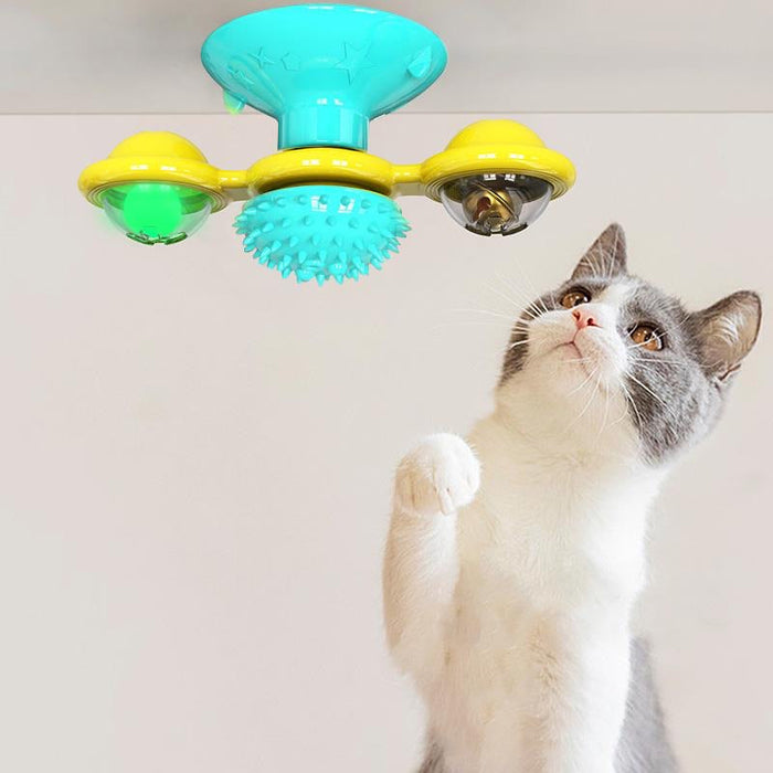 Windmill Cat Toy & Grooming Glove