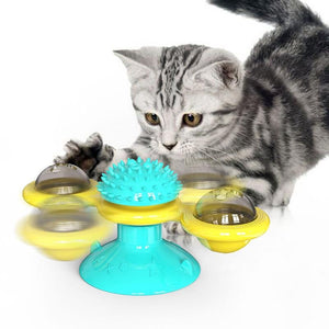Windmill Cat Toy & Grooming Glove