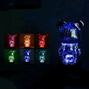Colorful 3D Firework Bear Light